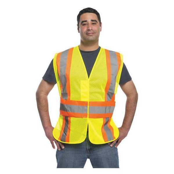 S/M Adjustable Class 2 Mesh Vest, Orange