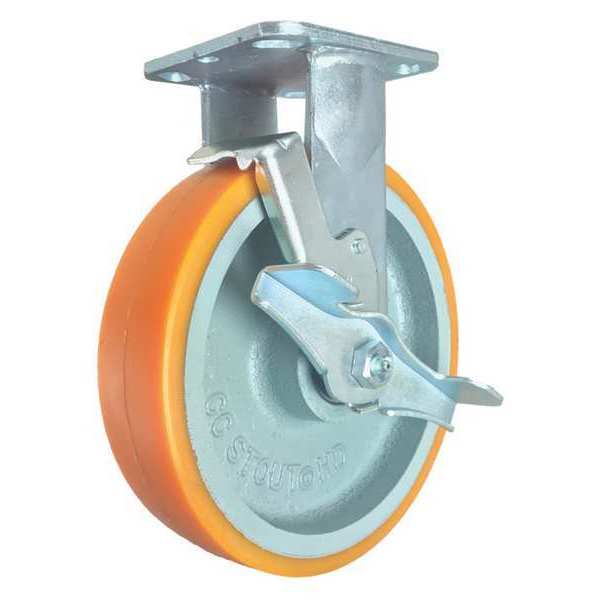 Rigid Plate Caster, CC Stout, 8