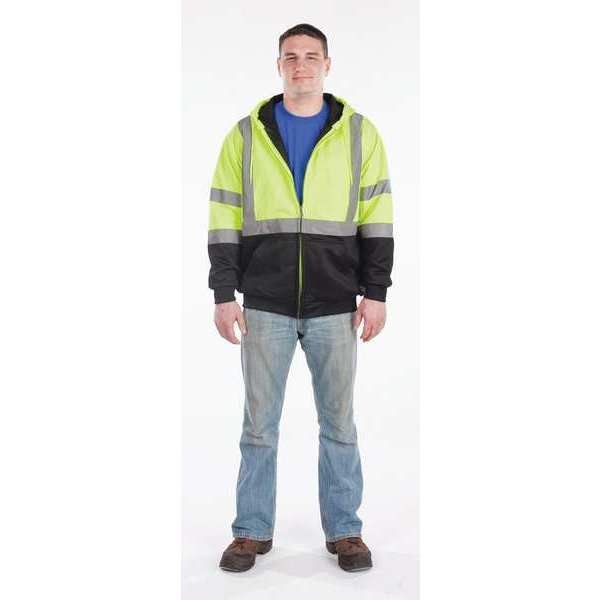 Class 3 Zip Hooded Softshell, Tall, L