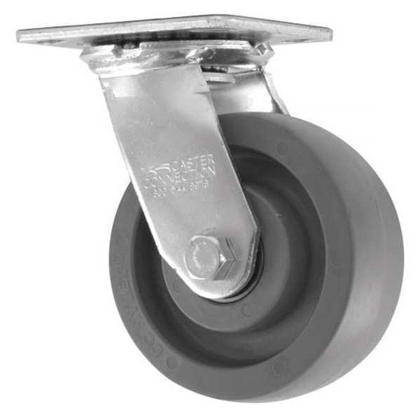 Swivel Plate Caster, CC Nylex, Gray, 5