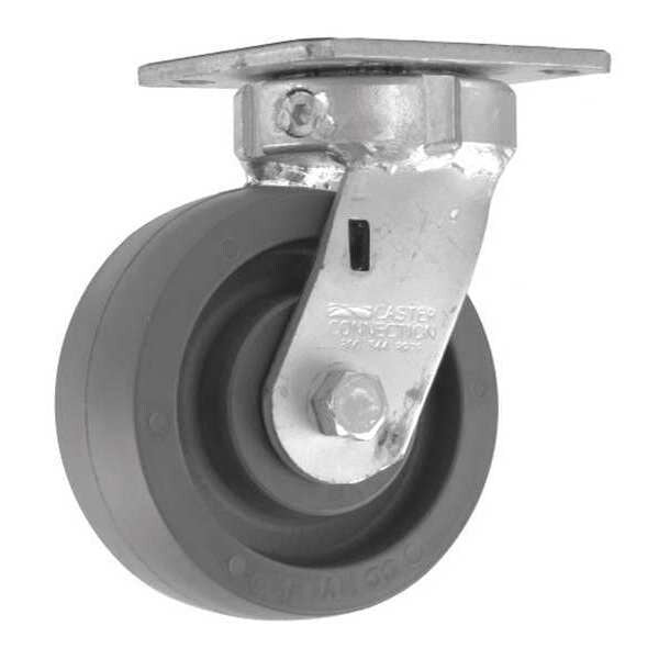 Swivel Plate Caster, CC Nylex, Gray, 5