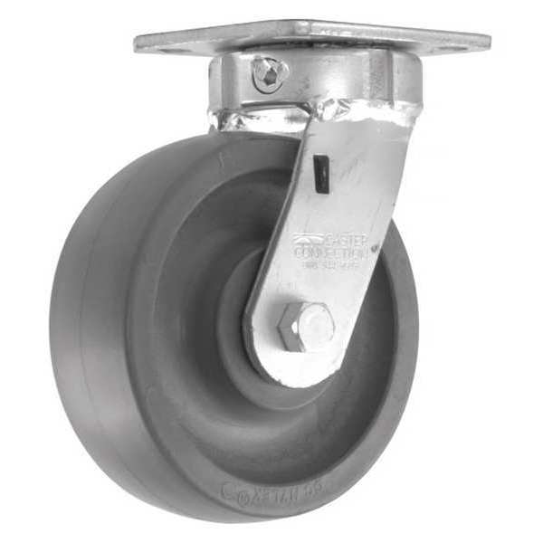 Swivel Plate Caster, CC Nylex, Gray, 6