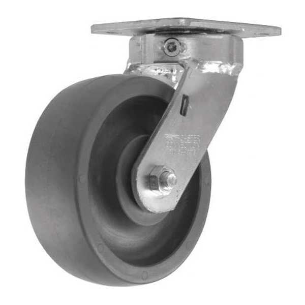 Swivel Plate Caster, CC Nylex, Gray, 6