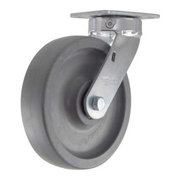 Swivel Plate Caster, CC Nylex, Gray, 8