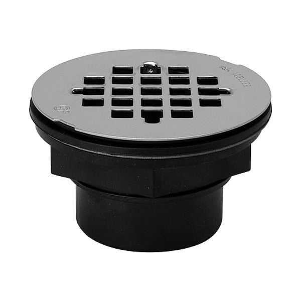 Shower Drain, Solvent Weld, ABS, SS Grid