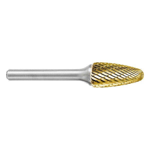 Carbide Bur, Tree Pointed, 1/4in, Deep Dbl