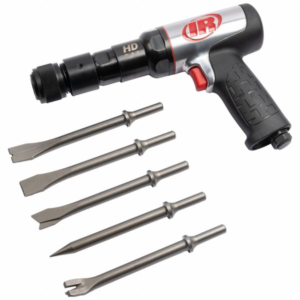 Air Hammer Kit, Round Shank, 1/4