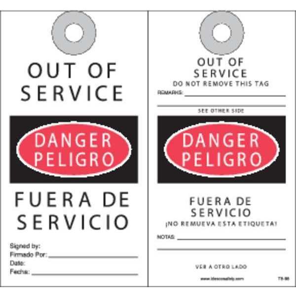 Fuera De Servicio Safety Tag, PK10