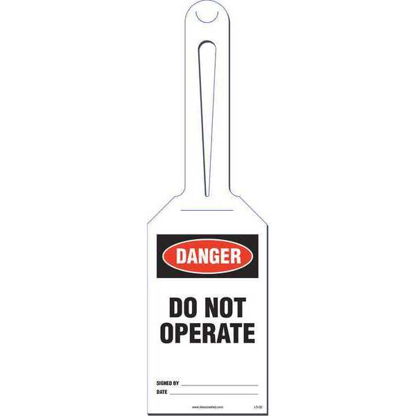 Do not Operate Loop Safety Tag, PK10