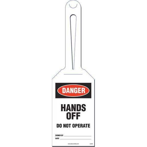 Hands Off Loop Safety Tag, PK10
