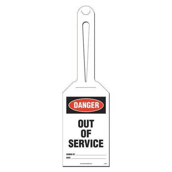 Out of Service Loop Safety Tag, PK10