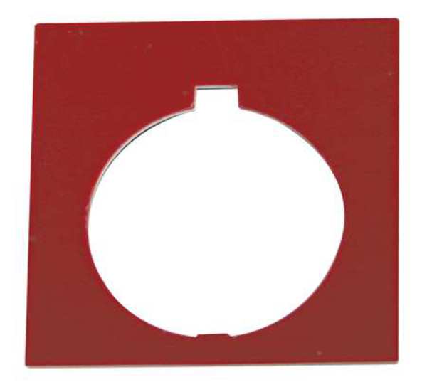 Blank Legend Plate, White/Red or Black