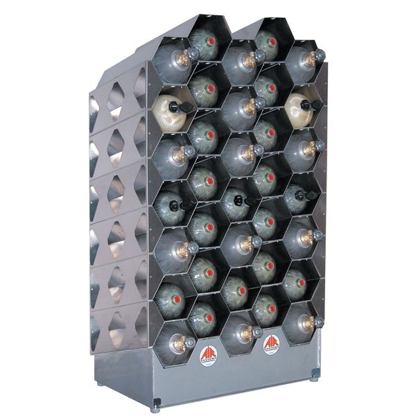 Air Cylinder Rack, Silver, Aluminum