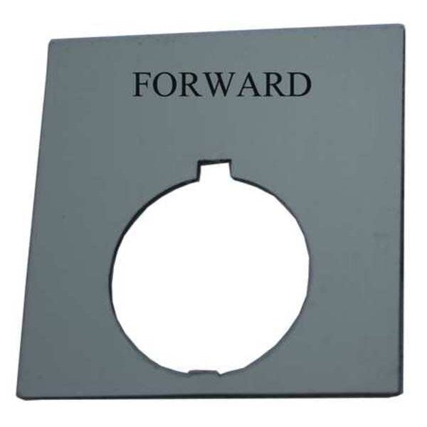Legend Plate, Square, Forward, Black