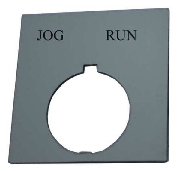 Legend Plate, Square, Jog-Run, Black