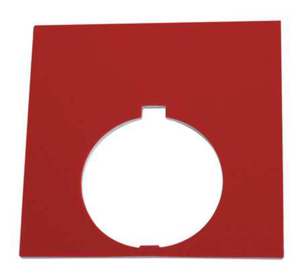 Blank Legend Plate, White/Red or Black