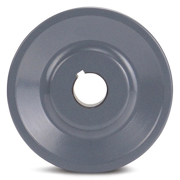 Standard V-Belt Pulley, Fixed Bore, Cast Iron, 1 Groove, 3.05 in Outside Dia