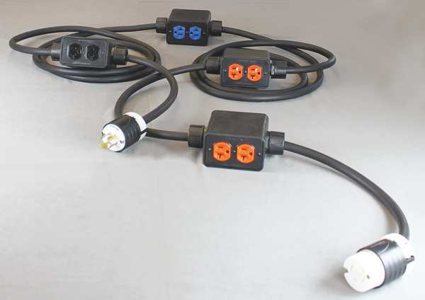 60 ft. 12/4 8-Outlet Power Stringer SOOW