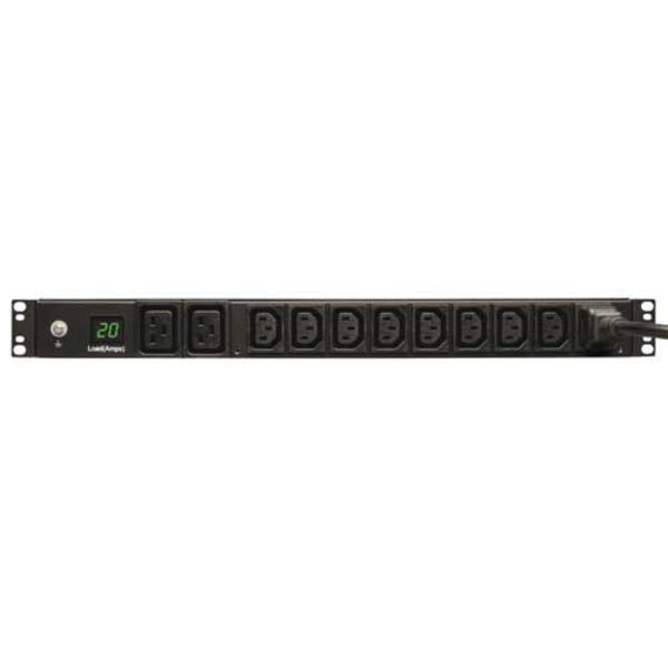 PDU, 20A, 10 Outlet, 12 ft, Black