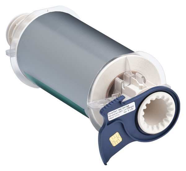 Label Tape Cartridge, Gray, Labels/Roll: Continuous