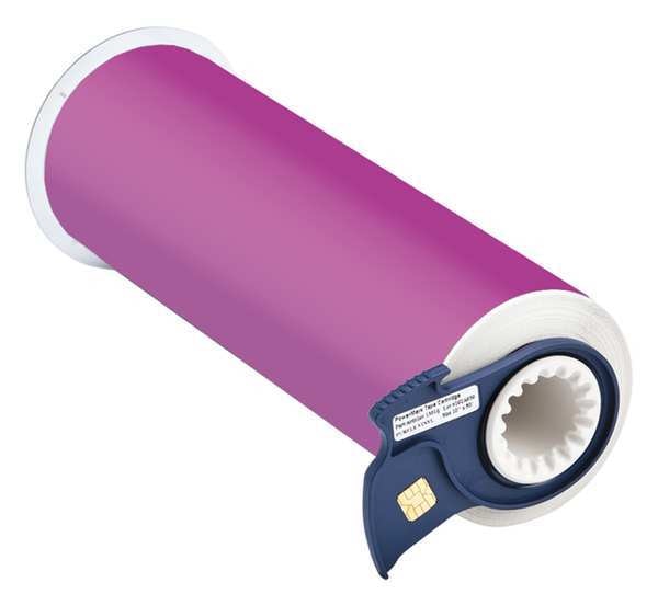 Label Tape Cartridge, Purple, Labels/Roll: Continuous