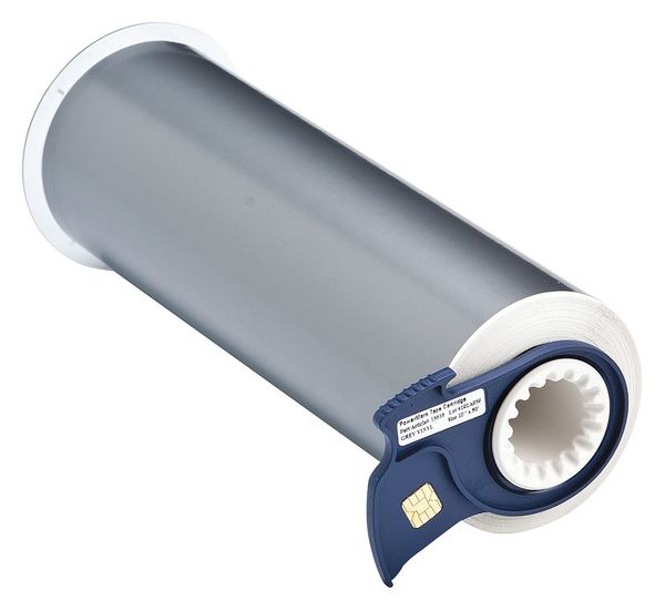 Label Tape Cartridge, Gray, Labels/Roll: Continuous
