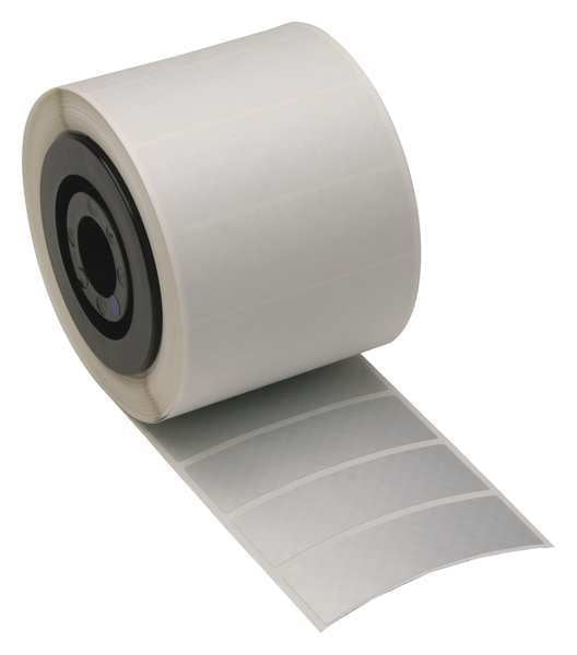 Tamper Evident Label, Silver, Labels/Roll: 1225