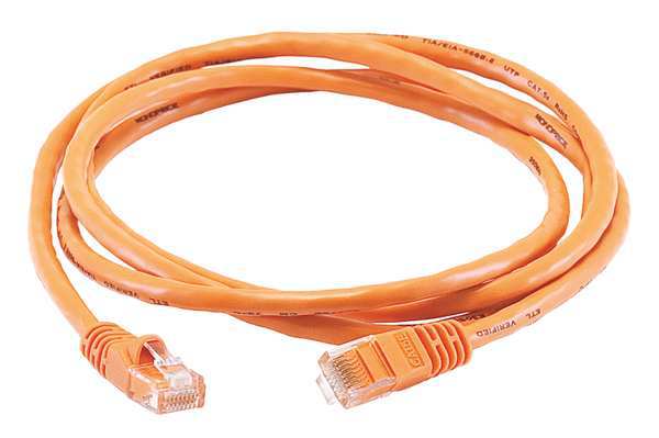 Ethernet Cable, Cat 5e, Orange, 5 ft.