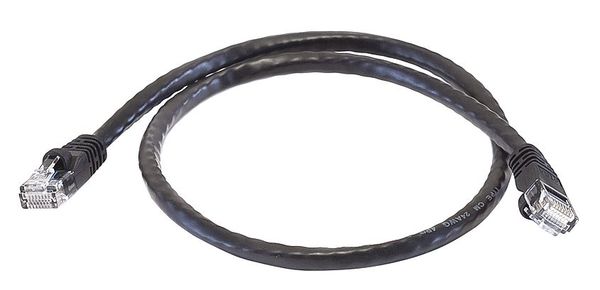 Ethernet Cable, Cat 6, Black, 2 ft.