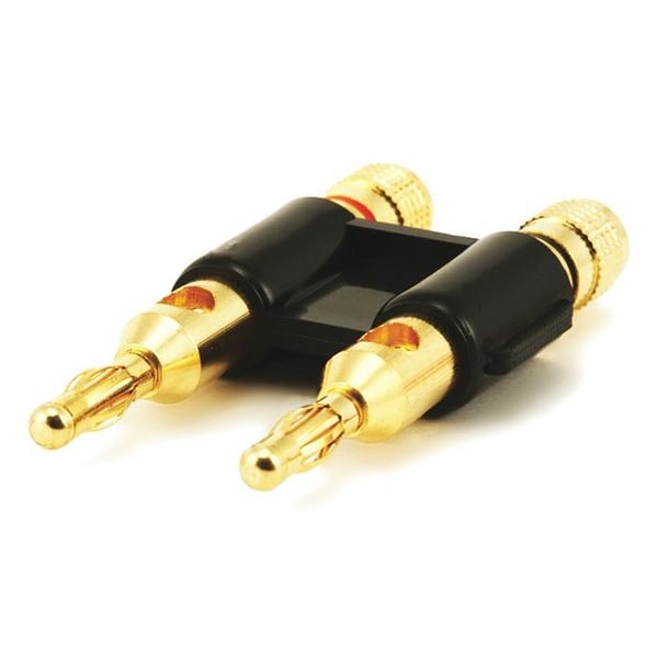 Banana Speaker Plugs, Dual - Black