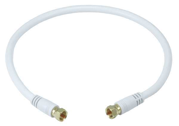 Coaxial Cable, RG-6, 18 AWG, 1 ft. 6
