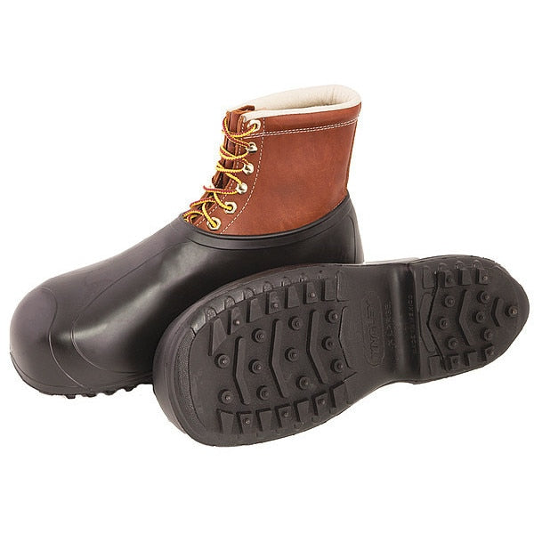 Ice Traction Overshoes, Rubber, 14-15.5, PR