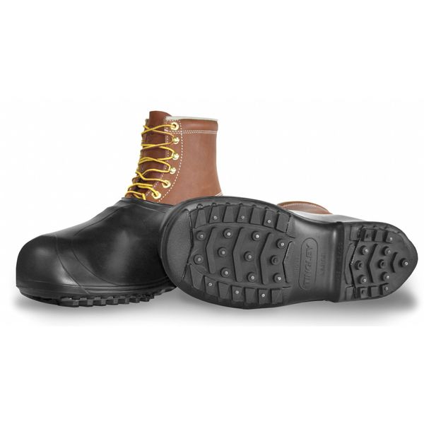 Ice Traction Overshoes, Rubber, 11-12.5, PR
