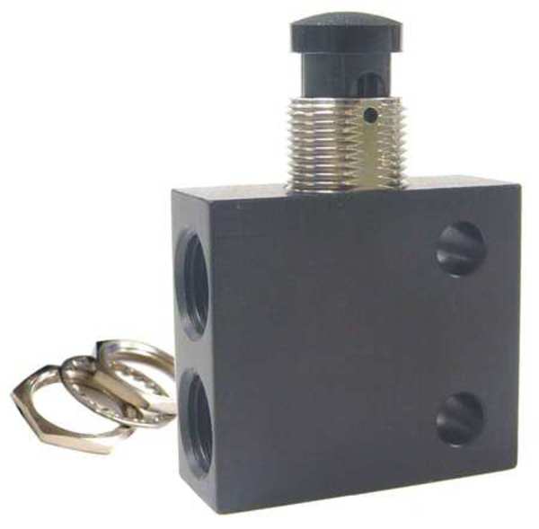 Control Valve, 3-Way, 1/8 In FNPT