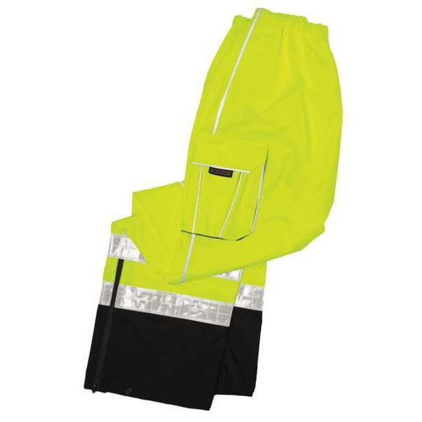 Rain Pant, Refl Piping, Lime, S-M
