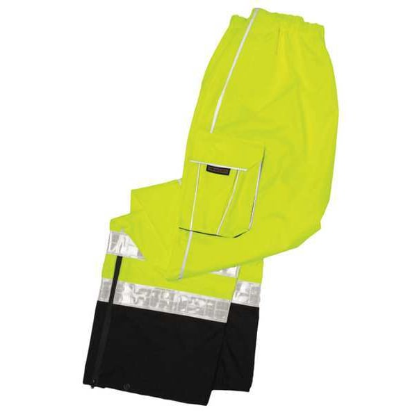 Rain Pant, Refl Piping, Lime, 4XL-5XL