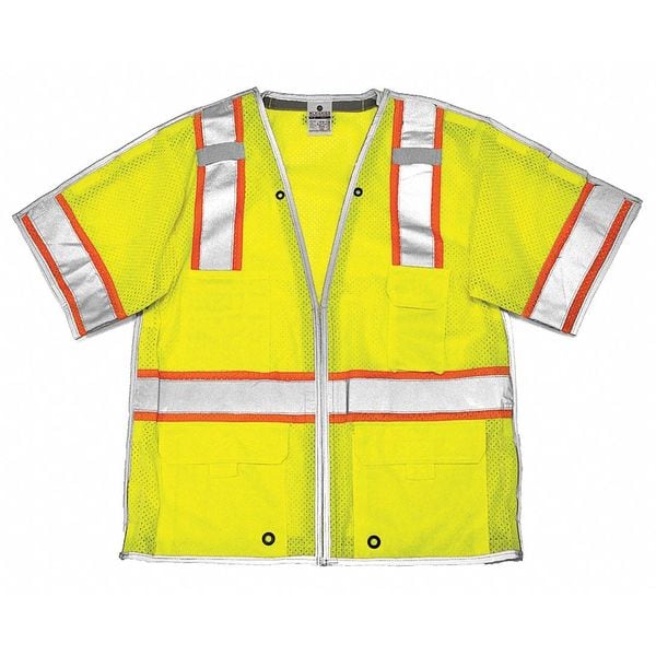 Vest, Breakaway, Class 3, Lime, L