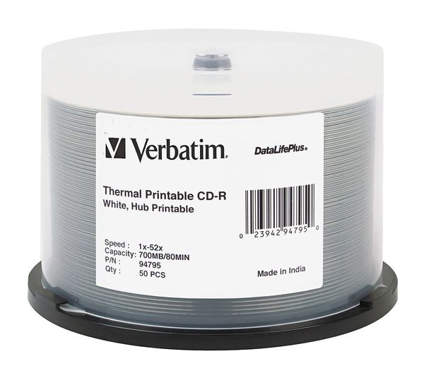 CD-R Disc, 700 MB, 80 min, 52x, PK50