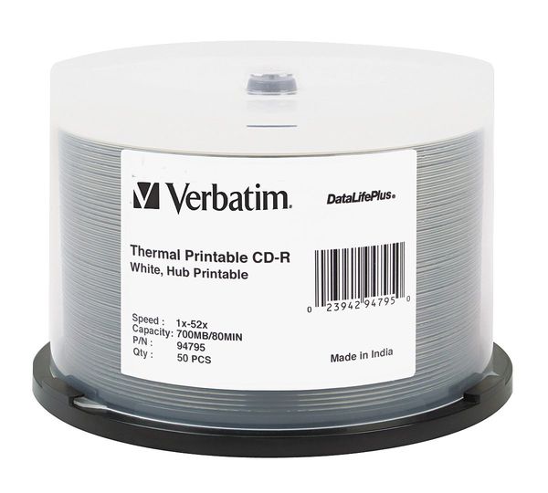 CD-R Disc, 700 MB, 80 min, 52x, PK50