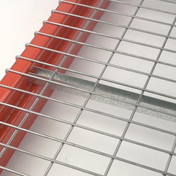 Pallet Rack Decking, Steel Wire, 46 in W, 48 in D, Zinc, Zinc Finish, Gauge: 6