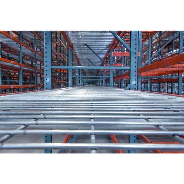 Pallet Rack Decking, Steel Wire, 46 in W, 48 in D, Zinc, Zinc Finish, Gauge: 6