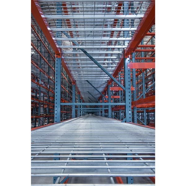 Pallet Rack Decking, Steel Wire, 46 in W, 48 in D, Zinc, Zinc Finish, Gauge: 6