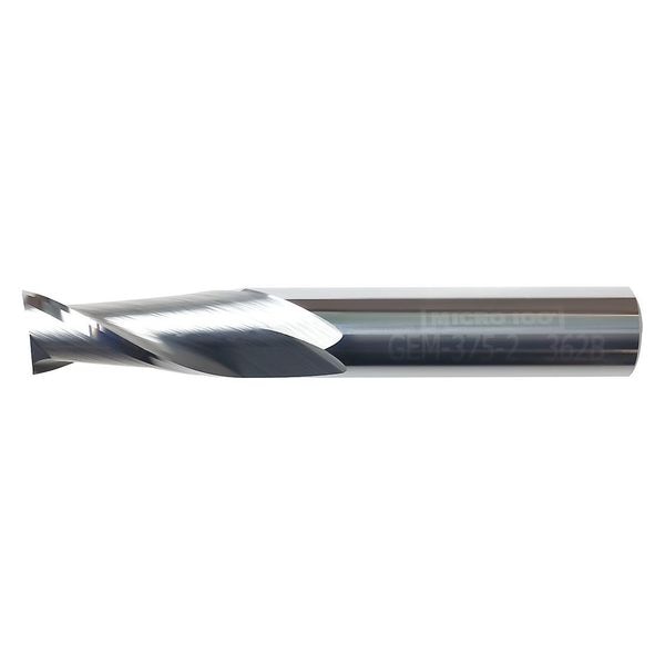 Carb End Mill, 2.00mm, 2FL, CC, Uncoated