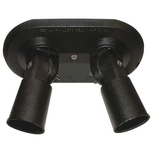 Lampholder, Double, BlkPAR38, 2-150W