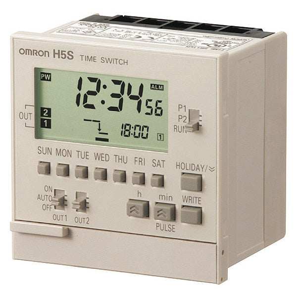 Electronic Timer, 7 Days, (2) SPST-NO