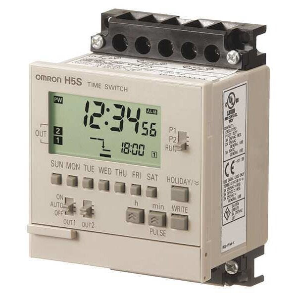 Electronic Timer, 365 Days, (2) SPST-NO