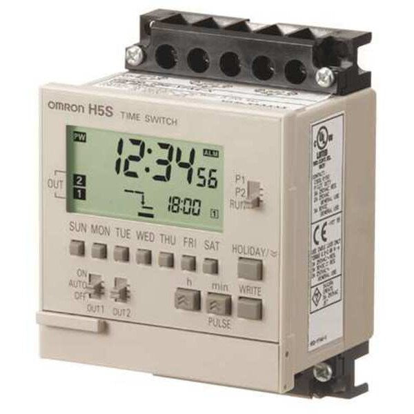Electronic Timer, 365 Days, (2) SPST-NO