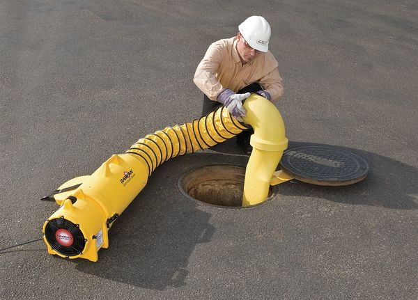 Manhole Entry System, 8 In, 1/3 HP