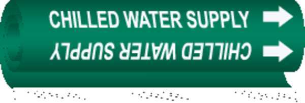 Pipe Marker, Chilled Water Supply, Green, 5648-I