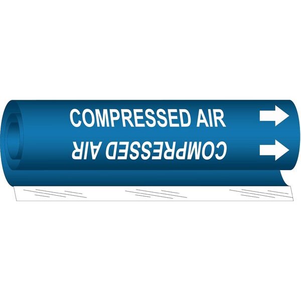 Pipe Mrkr, Compressed Air, 1-1/2to2-3/8 In, 5660-I